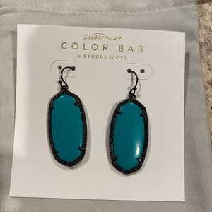 Kendra Scott Color Bar Teal & Gunmetal Elles